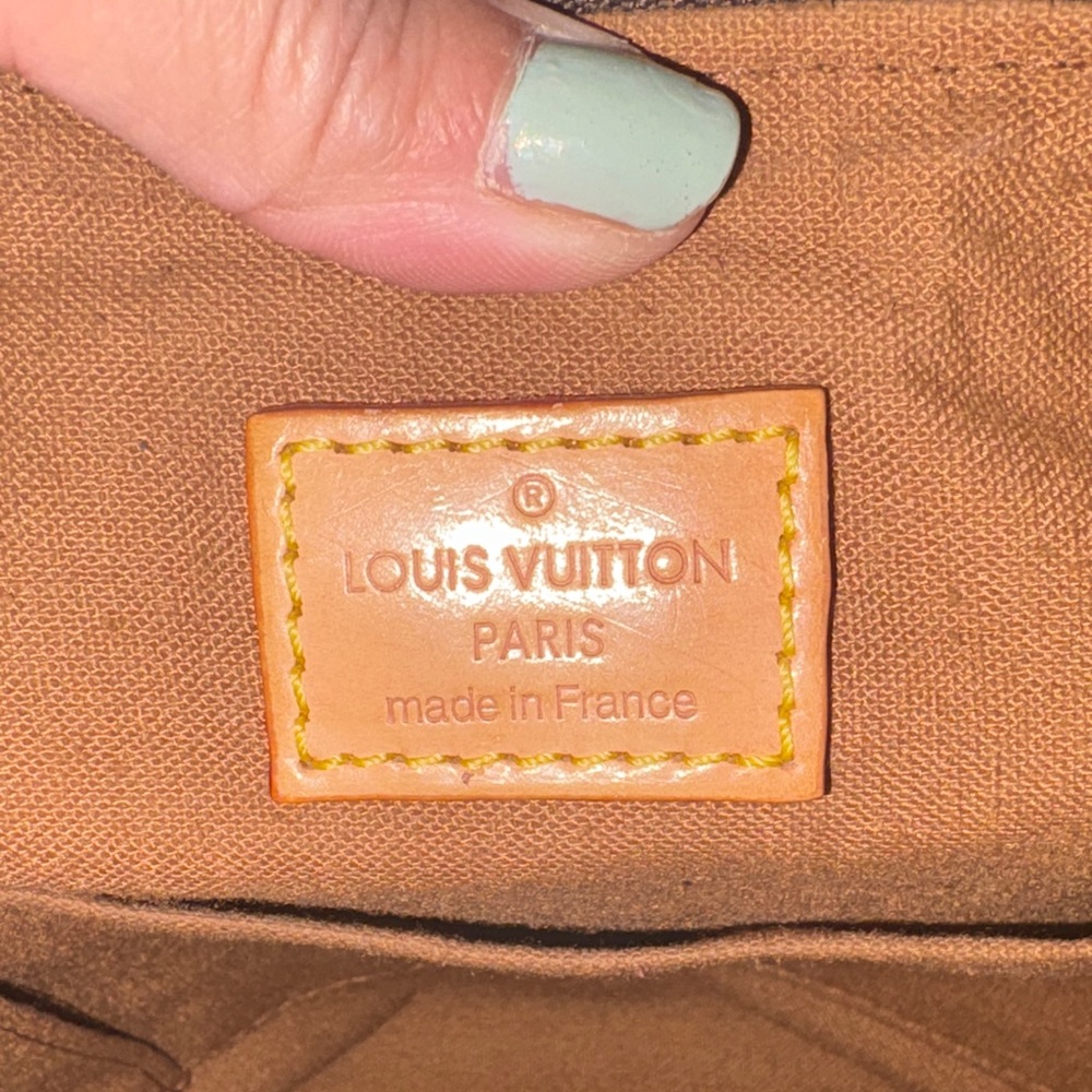 Louis Vuitton Palermo Brown Monogram Canvas Tote with Tan Leather Trim - Picture 11 of 12